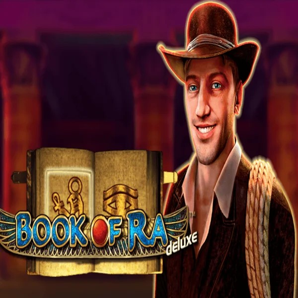 Book of Ra Deluxe game by Novomatic – logo hosted on Sankra Casino