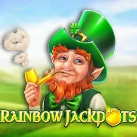 Rainbow Jackpots logo by Red Tiger Gaming Sankra Casino